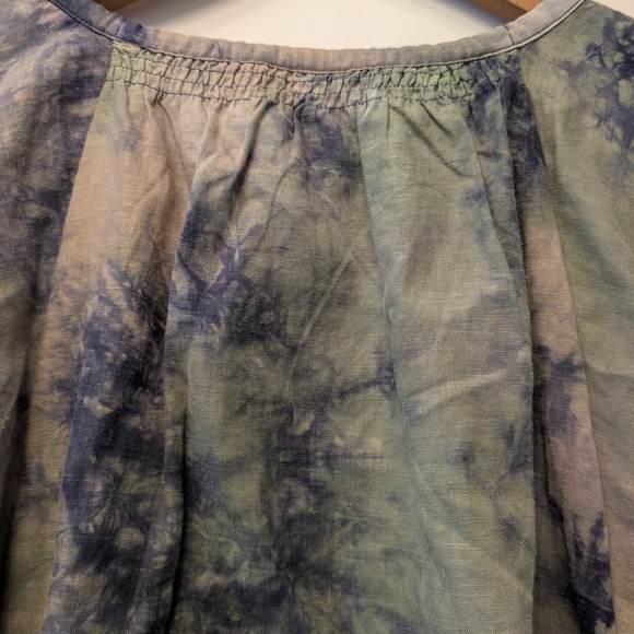 Boho Tie-Dye Tunic Blouse | Cottagecore Peasant Top Size‎ Medium Whimsigoth - Picture 10 of 15